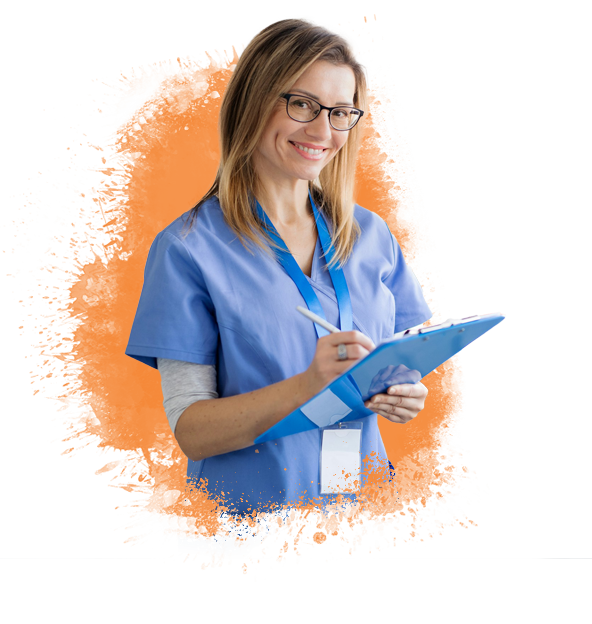 A man in a alice blue shirt with a thinking expression